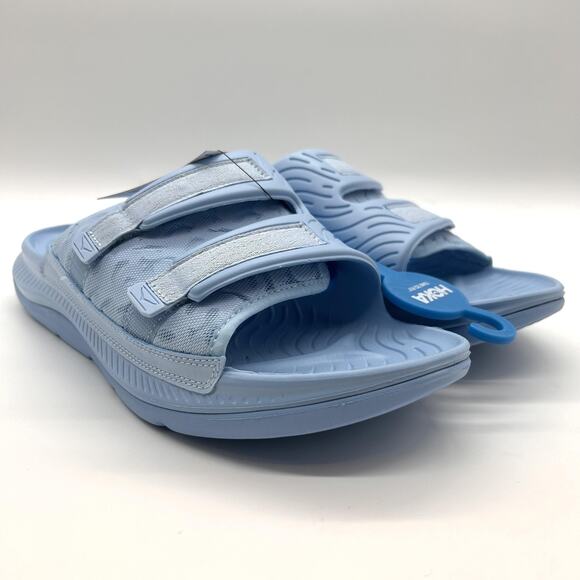New HOKA Ora Luxe Shoes Men Size 14 Summer Song Ice Flow Recovery Slides 1134150 - Picture 4 of 7